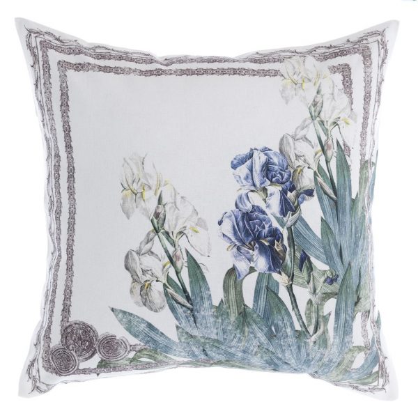 Cuscino collezione "Iris Garden" 45X45 Blanc Mariclò