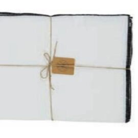 tovaglia Cote Table 320X160 bianca collezione "Corino" 100% cotone lavato