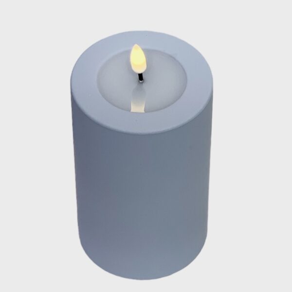 dust blue LED candle outdoor deluxe homeart