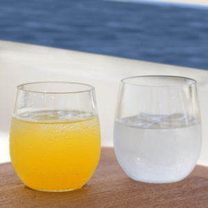 Bicchiere acqua antiscivolo PARTY - Clear - Tritan,